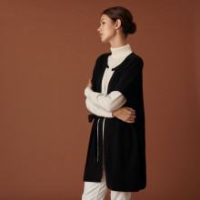 Sleeveless cashmere cape - Clarisse