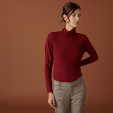 Fine knit bamboo cashmere t-shirt - Aerio