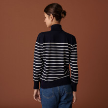Ribbed merino wool turtleneck sweater - Colette