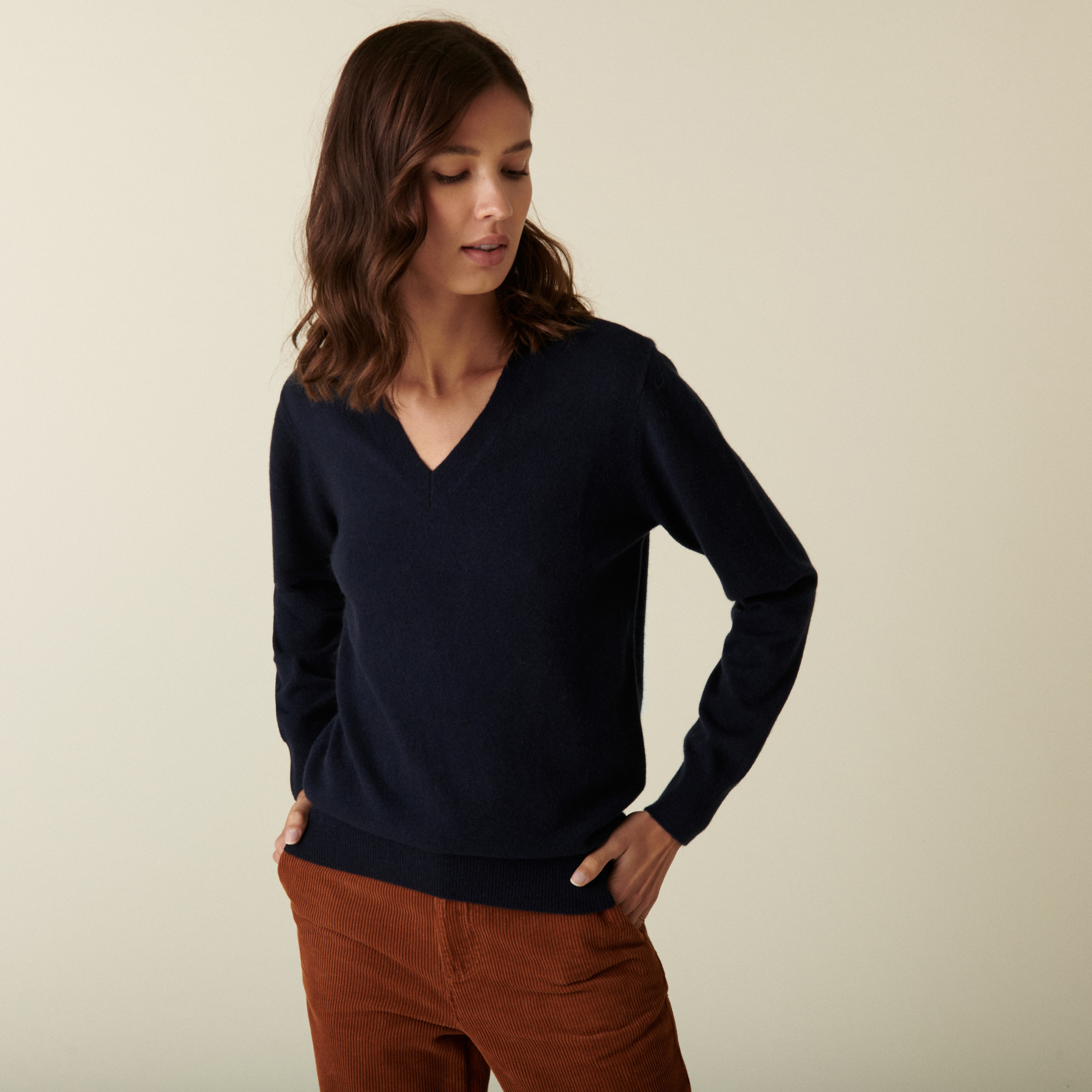 V-neck cashmere sweater - Abel
