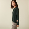 Round neck cashmere cardigan with buttoned - Adelys