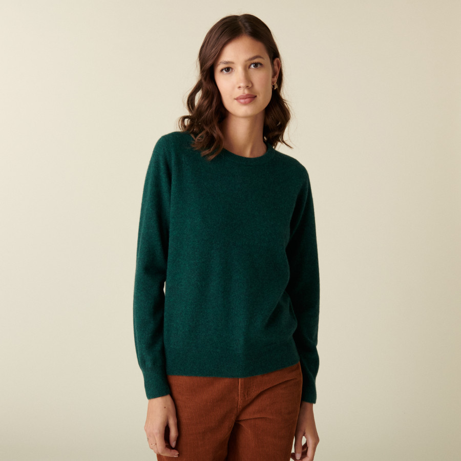 Suéter de cashmere com gola redonda - Abeline