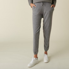 Pantalon à poches en cachemire - Adia 7411 volute - 09 Gris moyen