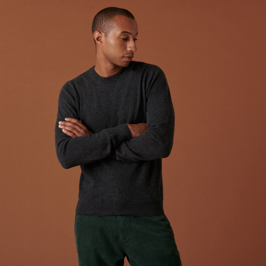 Suéter de cashmere com gola redonda - Evain