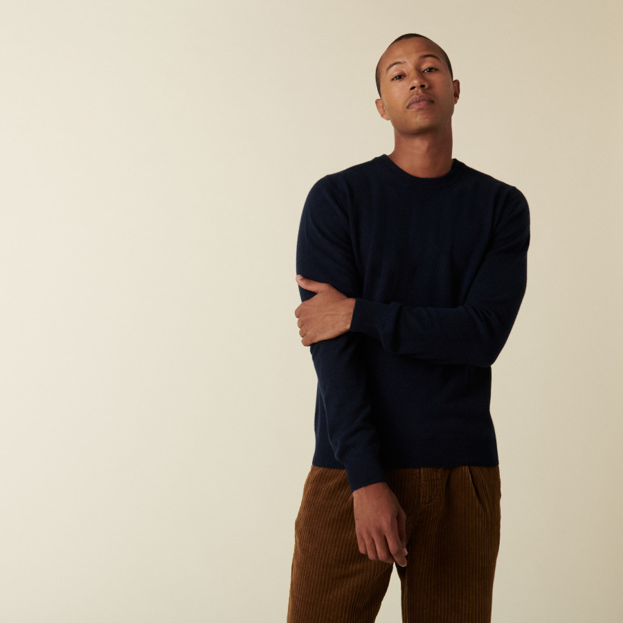 Suéter de cashmere com gola redonda - Evain