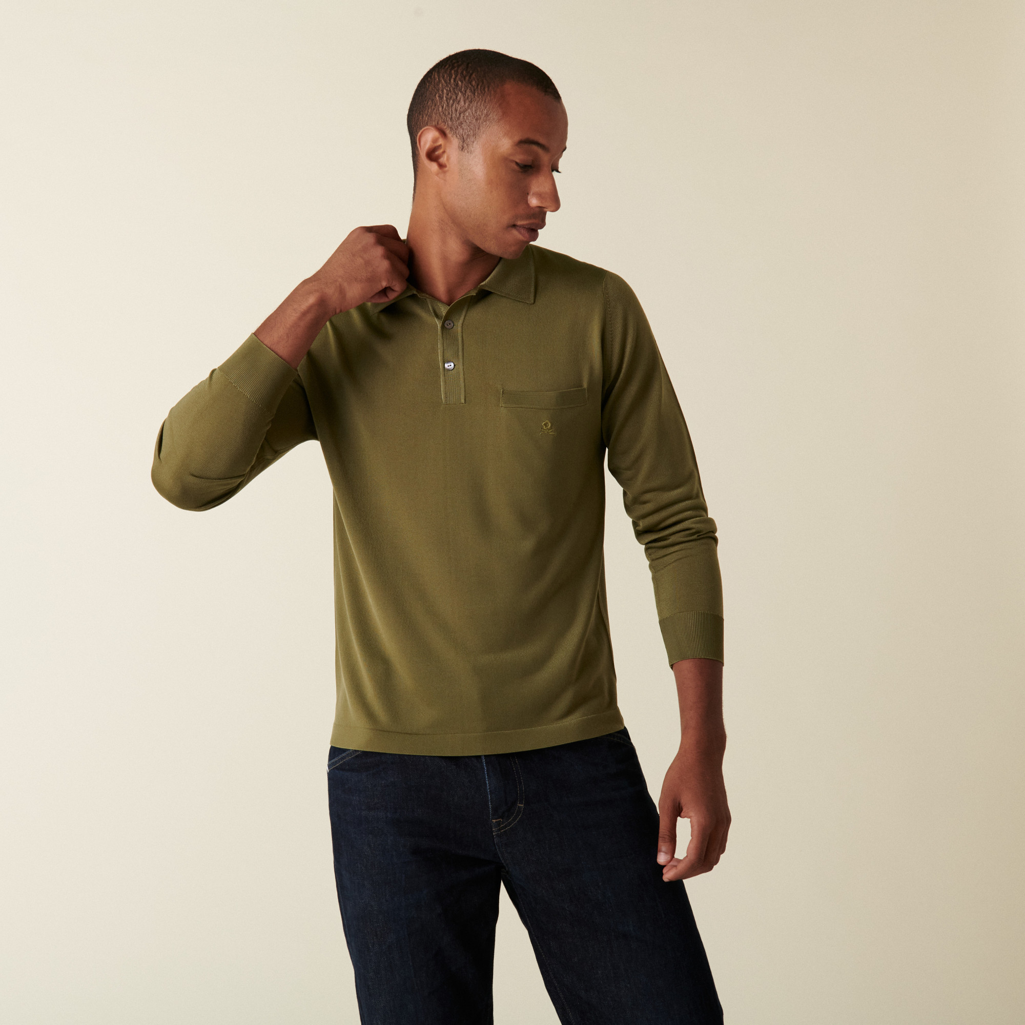 Long sleeves shirt made of fil lumière Boris