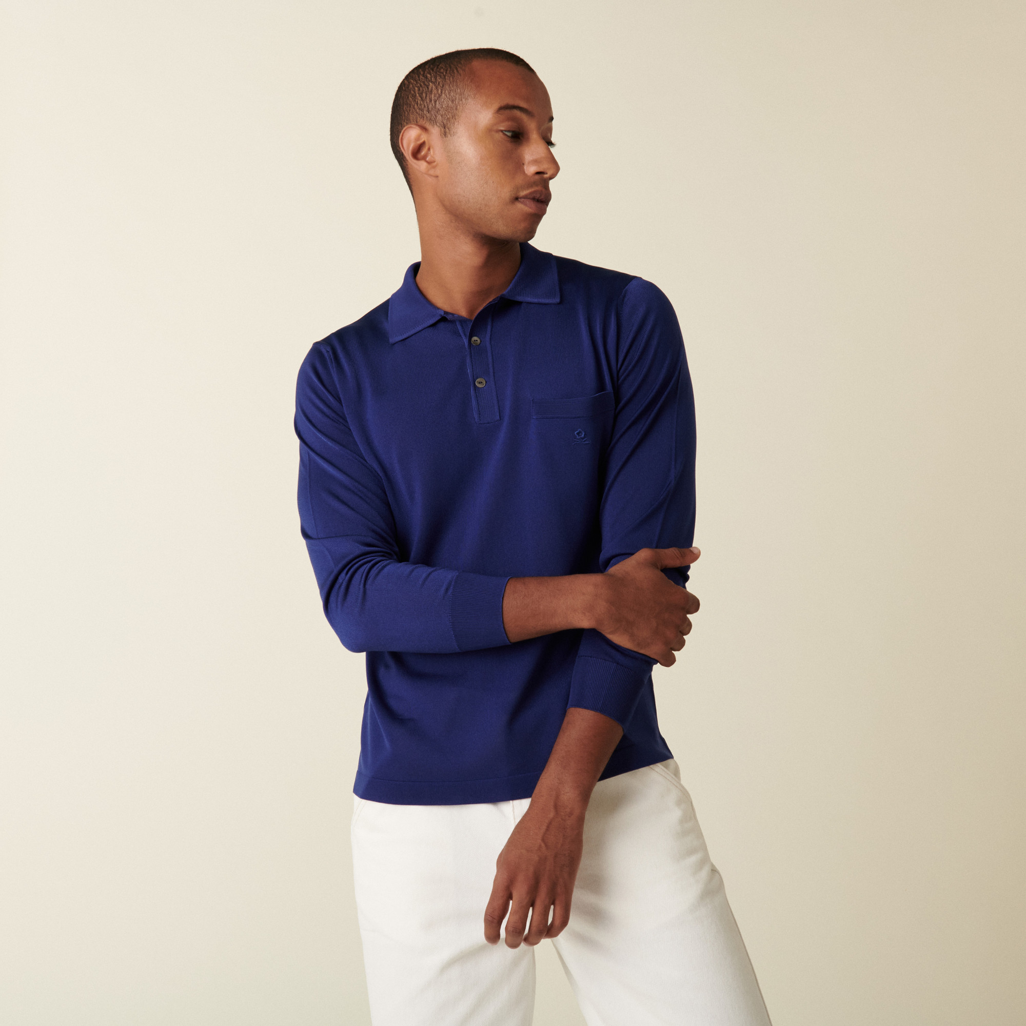 Long sleeves shirt made of fil lumière Boris