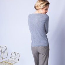 Round neck cashmere sweater - Evana