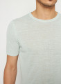 Slub linen round neck T-shirt - Renaud