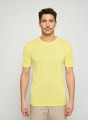 Slub linen round neck T-shirt - Renaud
