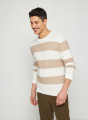 Pull grosses rayures en coton - Rivage