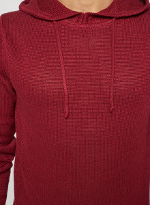 Hoodie ras du cou en lin - Russell 7630 argile - 51 Bordeaux