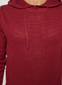 Hoodie ras du cou en lin - Russell 7630 argile - 51 Bordeaux