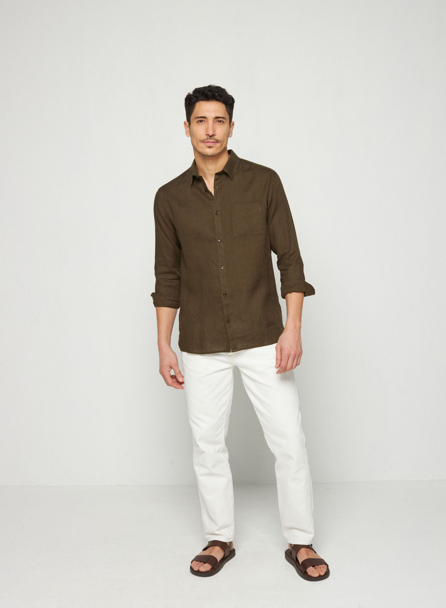 Long sleeve linen shirt - Robin