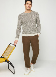 Pantalon Casual en lin - Rolland 7650 kaki - 83 Kaki