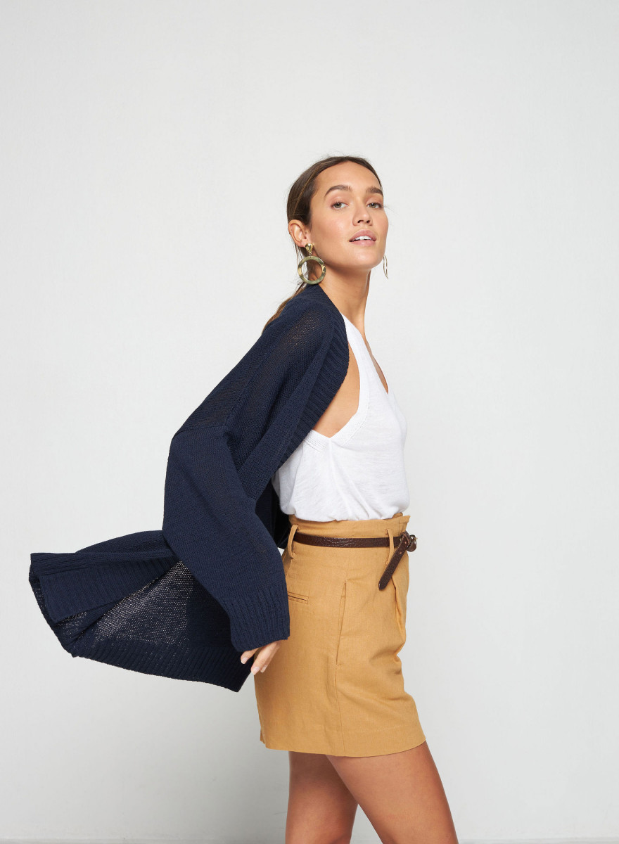 Colete com bolso Corallo - Tendresse