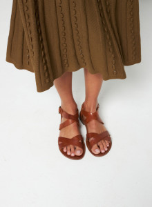 Long skirt in organic cotton - Sixtine