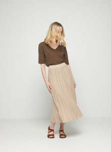 Long skirt in organic cotton - Sixtine