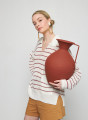 Loose linen polo neck sweater - Tiara