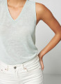 Slub linen tank top - Tahiti