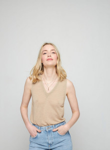 Slub linen tank top - Tahiti