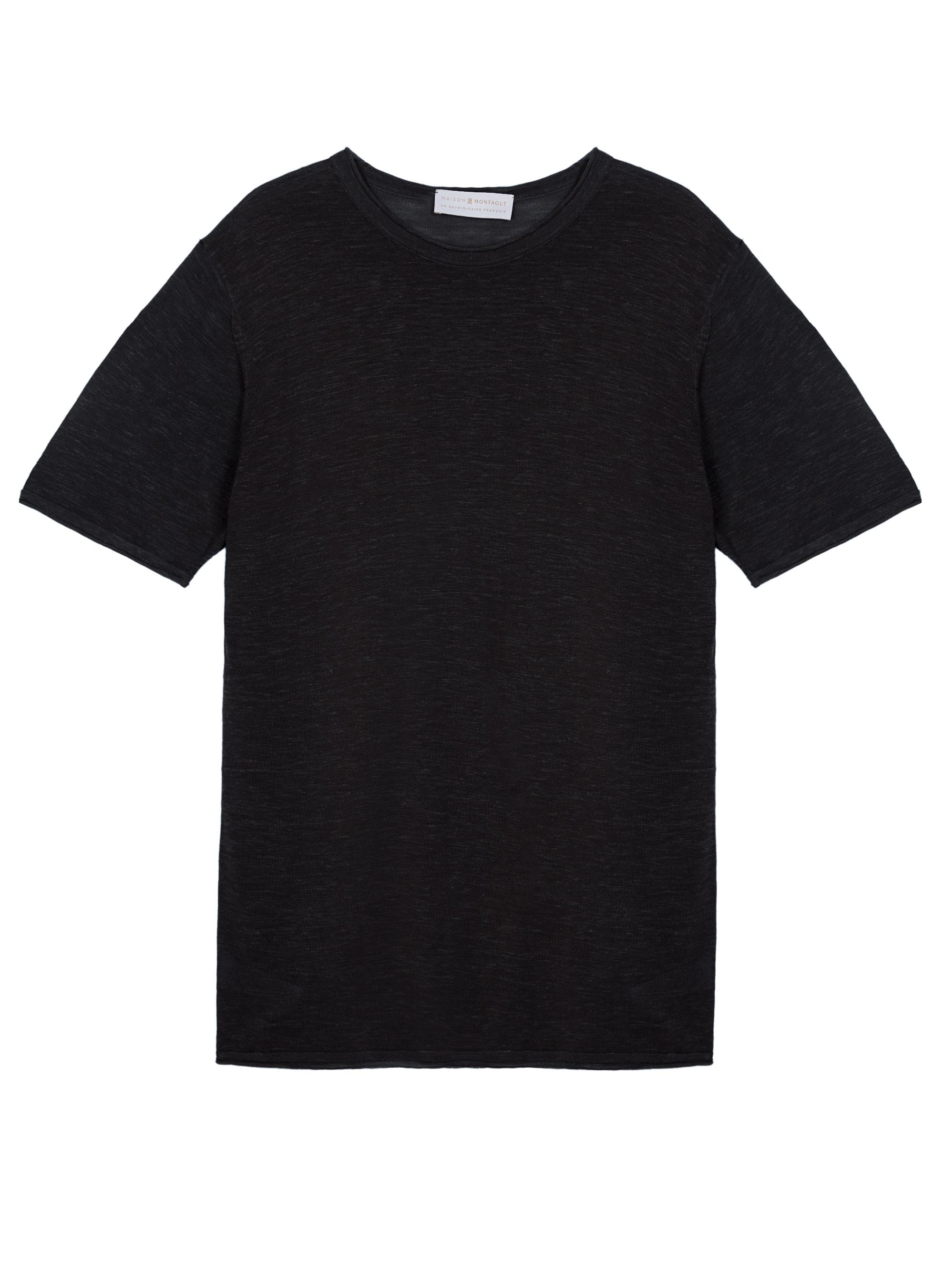 Slub linen round neck T-shirt - Renaud