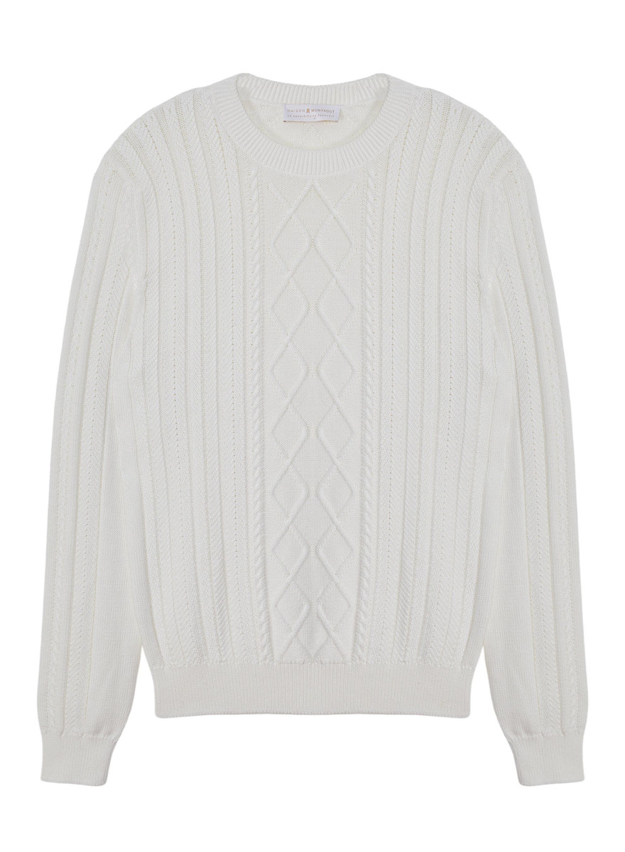 Twisted sweater in cotton - Ridwane