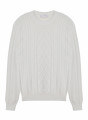 Pull torsadé en coton bio - Ridwane 7601 ecru - 82 Ecru