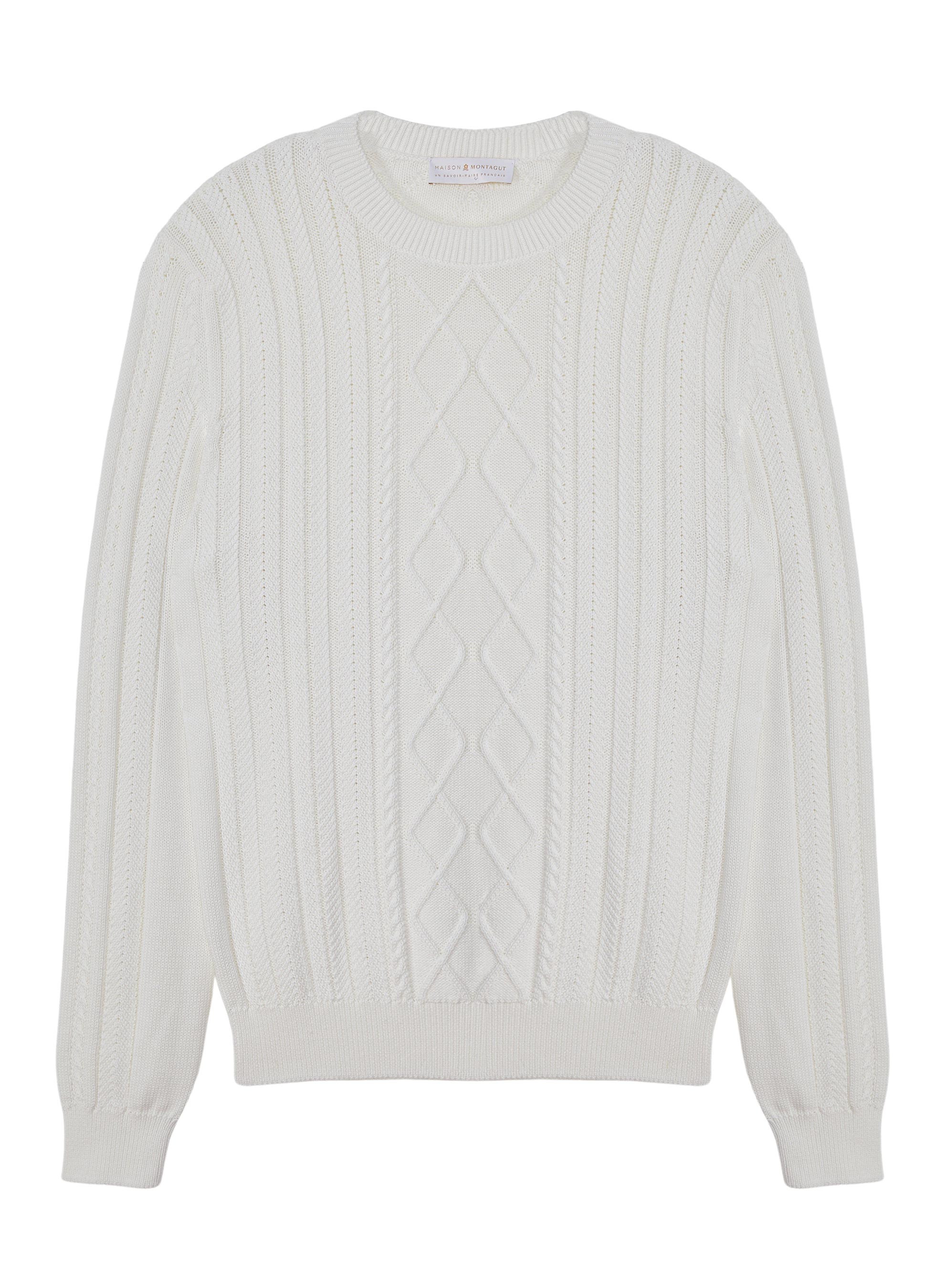 Cable knit sweater 100% organic cotton - Ridwane