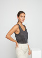 Round neck tank top with iridescent effect - Stella