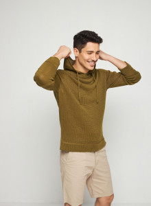 Linen Crew Neck Hoodie - Russell