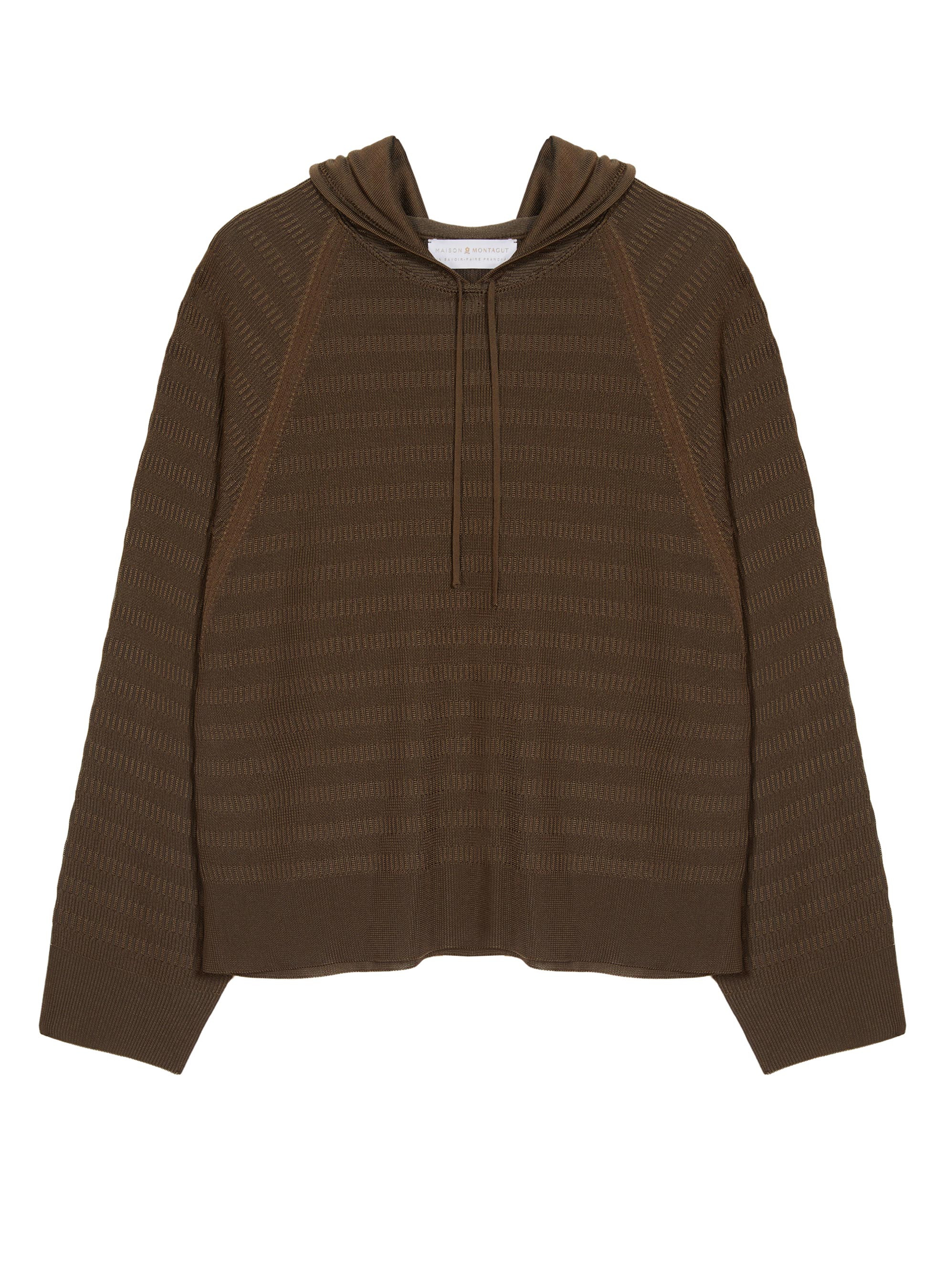 Hoodie à capuche en Fil Lumière - Sylla 7650 kaki - 83 Kaki