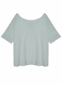 Flamed linen button back t-shirt - Tally