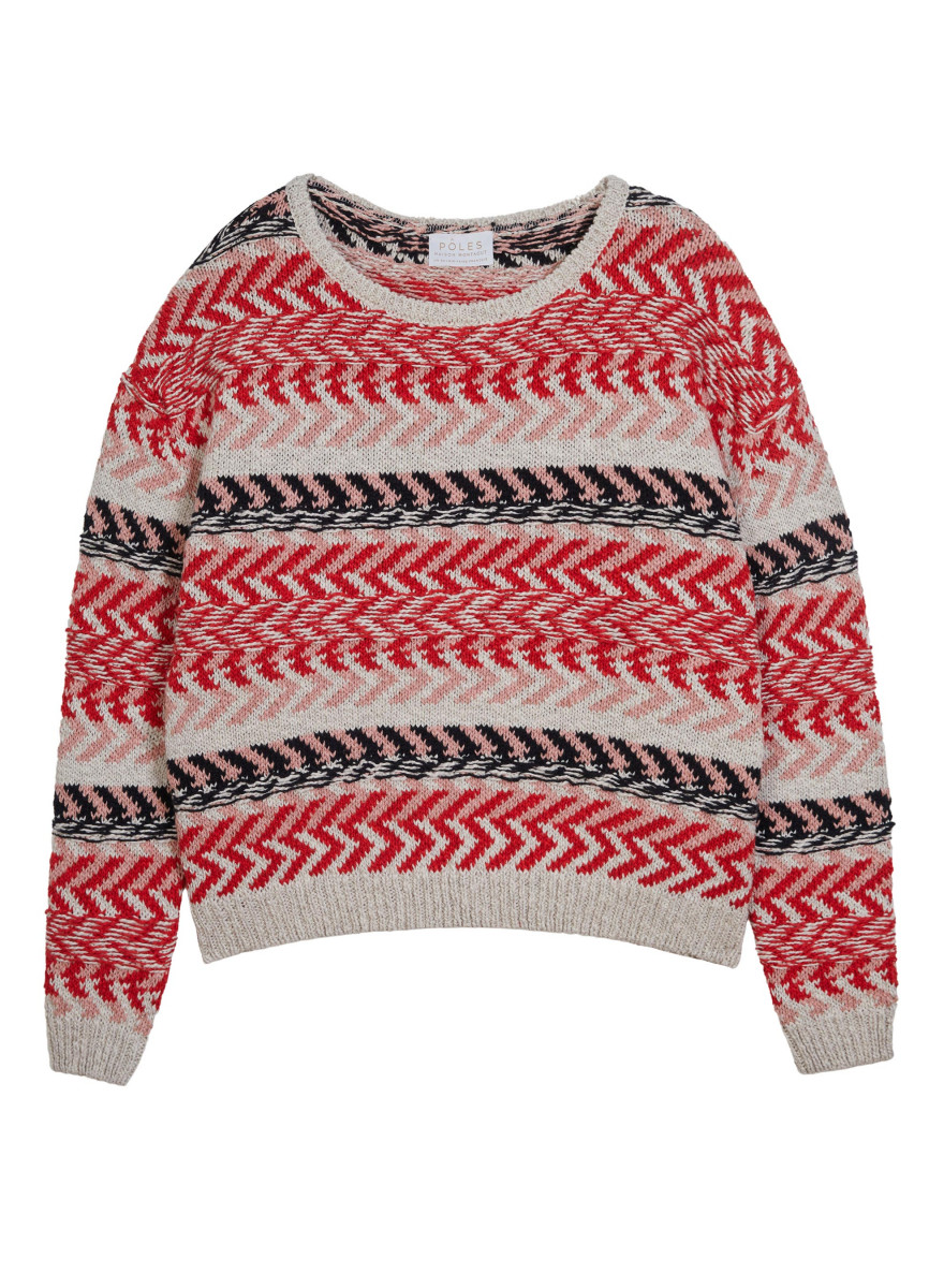 Suéter multicolorido de algodão e linho - Thadji