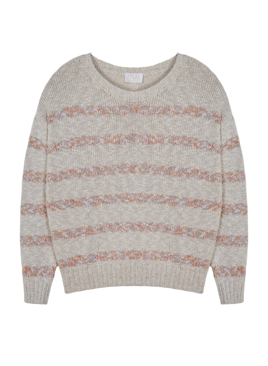 Striped cotton and linen sweater - Thildie