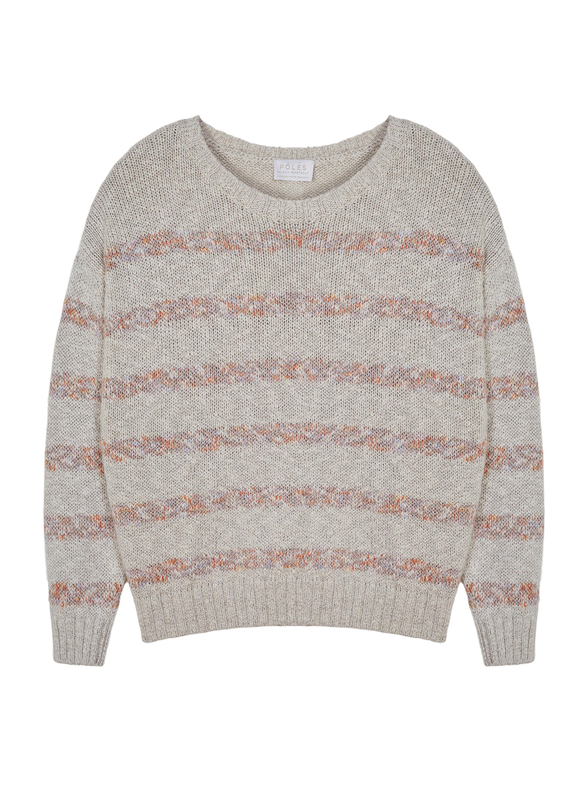 Striped cotton and linen sweater - Thildie