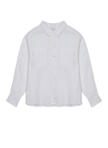Long-sleeved linen chain shirt - Tonya