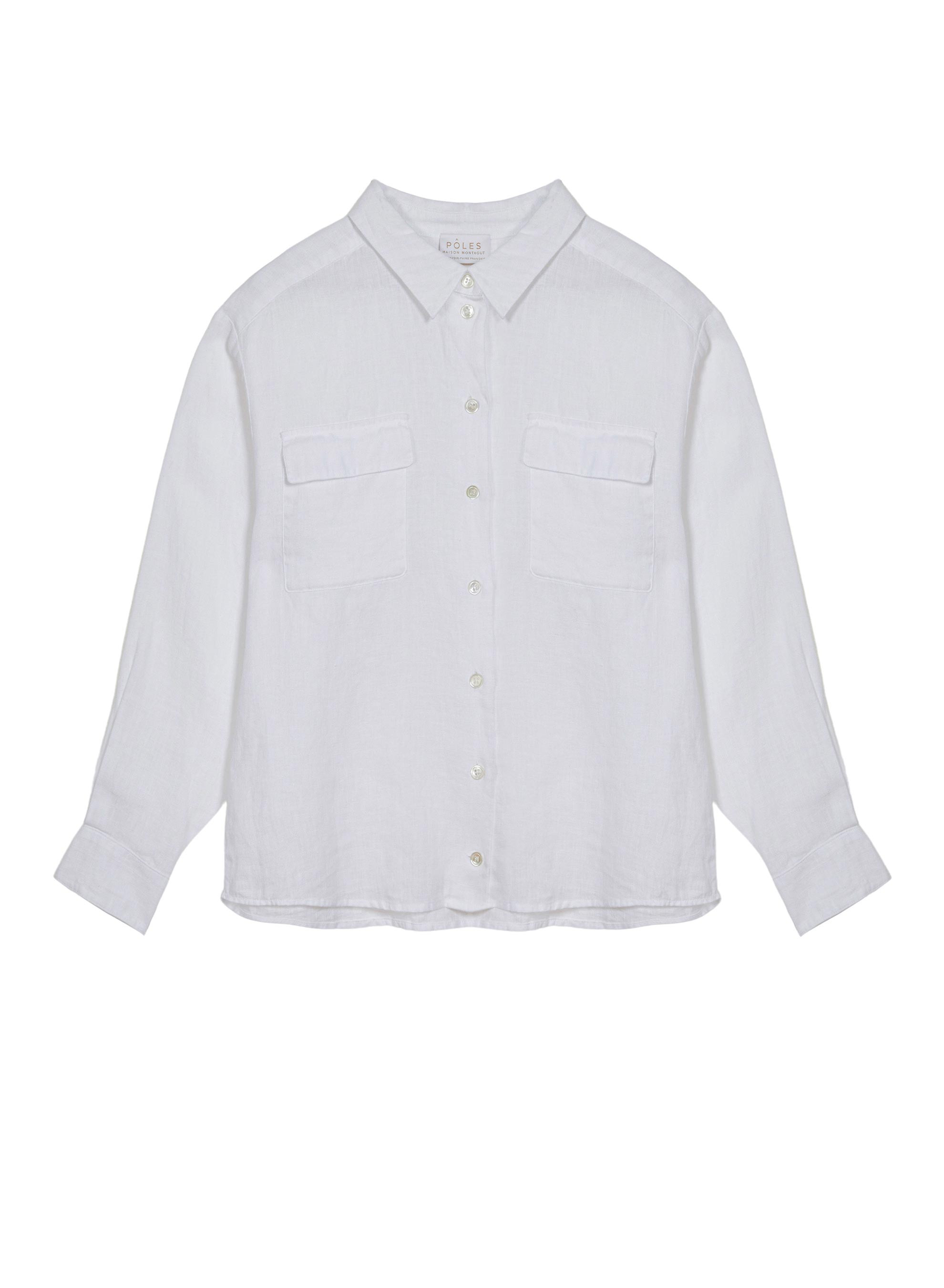 Long-sleeved linen chain shirt - Tonya