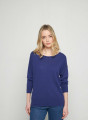 Pull col rond en cachemire light - Soraya 7645 indigo - 03 Bleu foncé