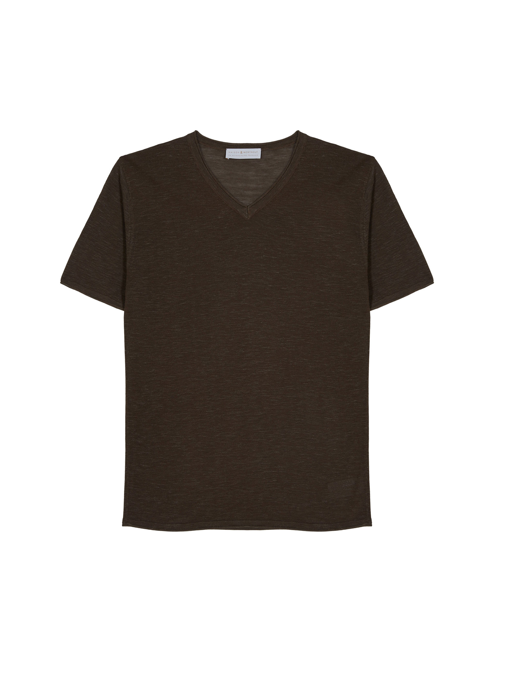 Slub linen V-neck T-shirt - Reuben