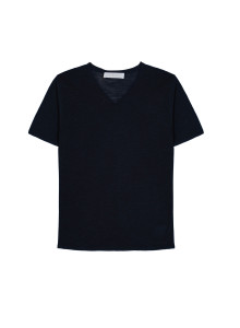 Slub linen V-neck T-shirt - Reuben