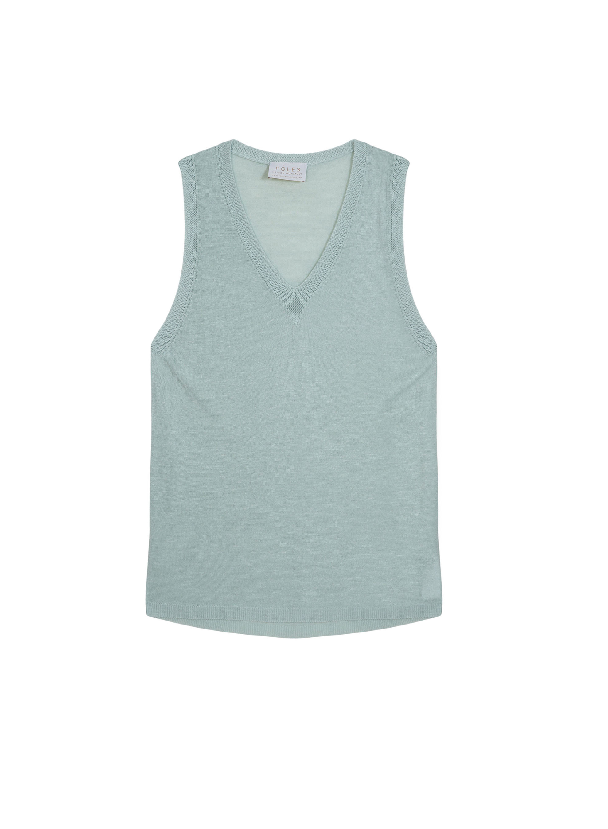 Slub linen tank top - Tahiti
