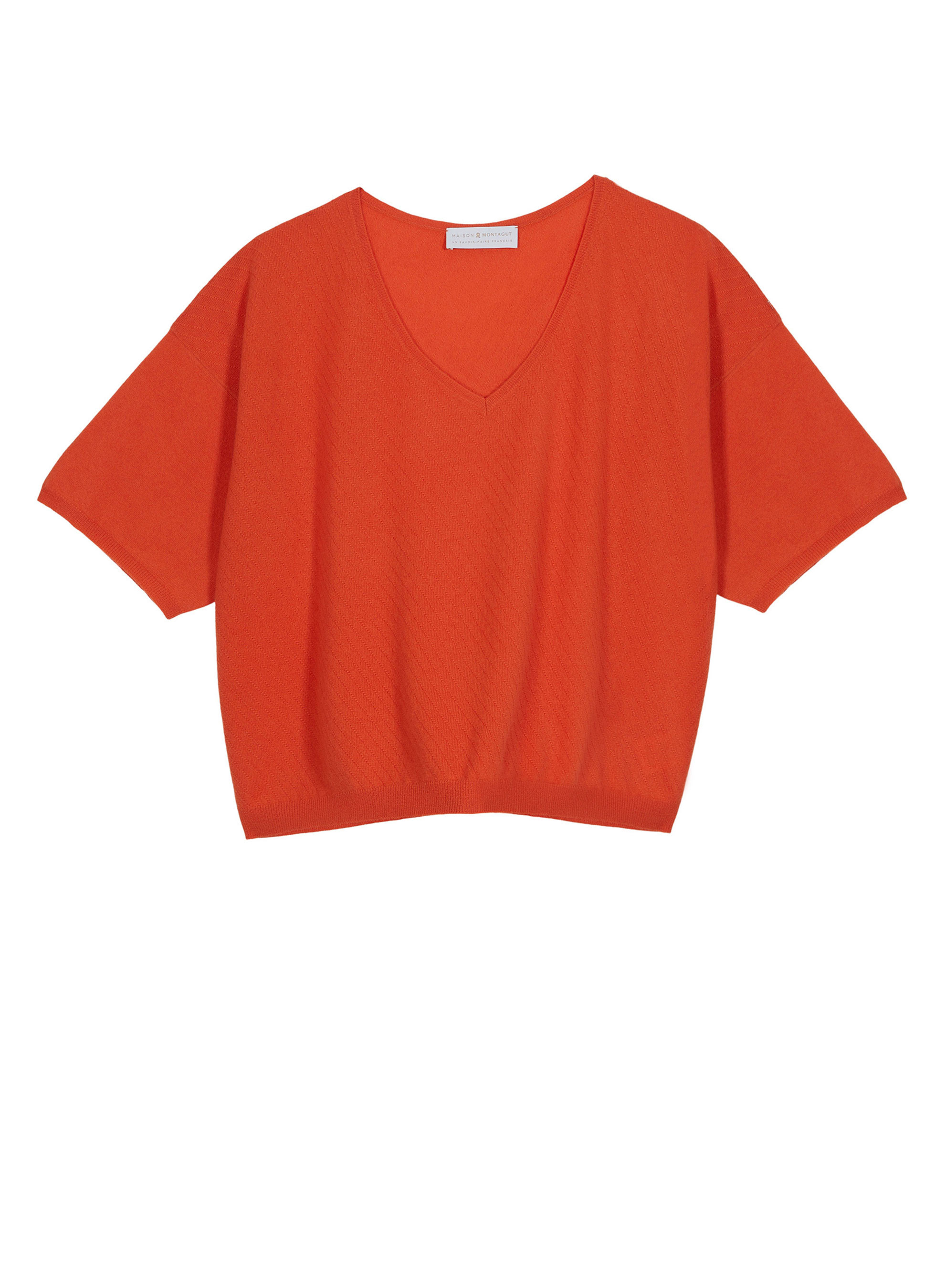 Light cashmere elbow sleeve T-shirt - Solange