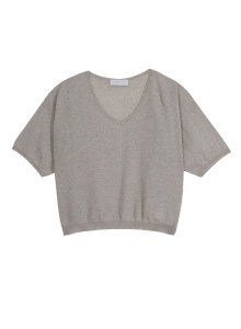 Light cashmere elbow sleeve T-shirt - Solange
