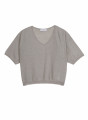 Light cashmere elbow sleeve T-shirt - Solange