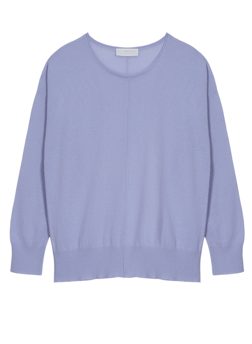 Suéter leve de cashmere com gola redonda - Soraya