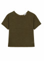 Linen Button Back T-Shirt - Tilla