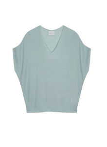 Flamed linen batwing T-shirt - Tarra