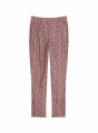 Pantalon à motifs en chaine et trame viscose - Septime 7722 blush - 51 Bordeaux