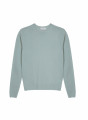 Round neck sweater with logo in merino wool - Eddie